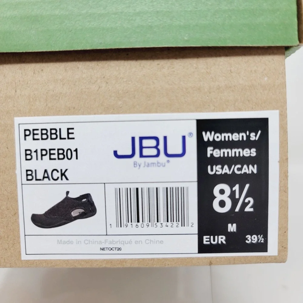 JBU by Jambu Women's Sandals Size 8.5 M Water Beach Pebble Black Fisherman
